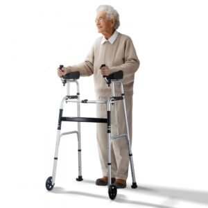 2 in 1 Folding Walker & Removable Armrests