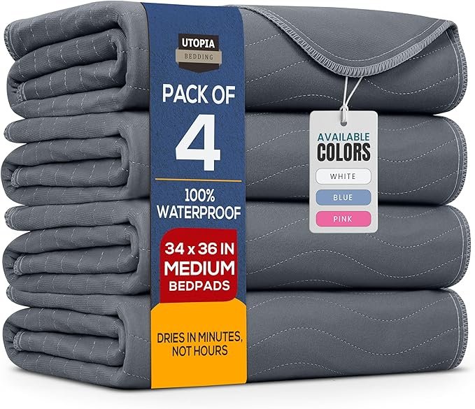 Bedding Washable Under pads 34" x 36" (Pack of 4)