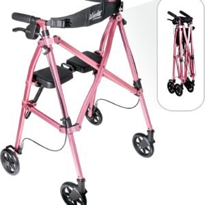 Lightweight Folding Rolling Walker with Seat